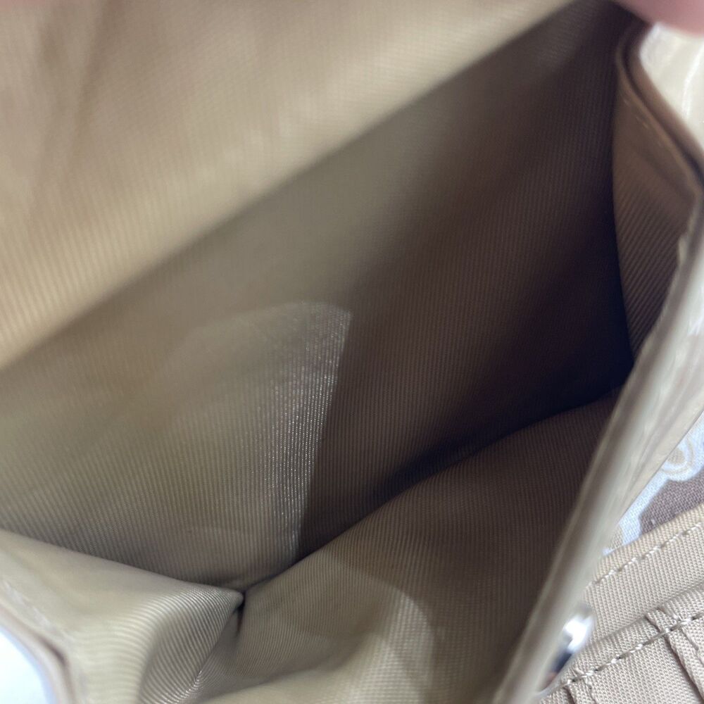 Vera Bradley tan khaki CAFE WALLET fold w/ coin - Picture 11 of 15